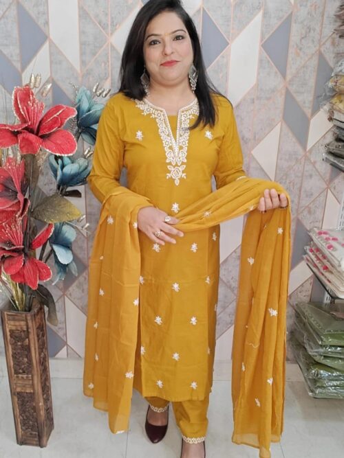 Designer Suit with Embroidery